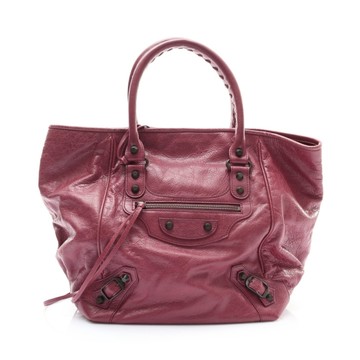 BALENCIAGA 巴黎世家 Classic Sunday 手提包 紅色 羊皮 228750 6265 【二手名牌BRAND OFF】