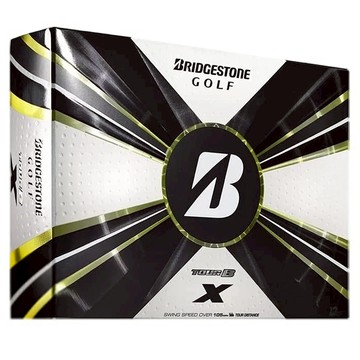 BRIDGESTONE GOLF 新款 TOUR-B X 3層聚氨酯遠距高爾夫球12件組  白色  12個裝  1套