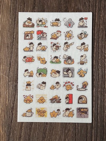 小鳥先生與星星的溫柔陪伴 _ 轉印貼紙