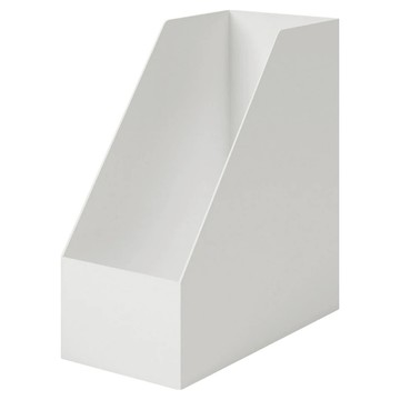 聚丙烯立式斜口檔案盒 A4  白色 + 灰色  1個