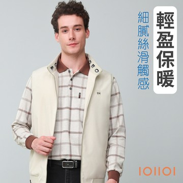 IOIIOI 防風休閒背心外套 保暖超柔防皺 大口袋 米黃色 25964120
