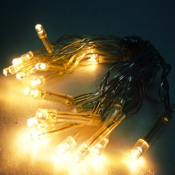 摩達客 聖誕燈LED燈串20燈電池燈 200cm  暖白光  1組