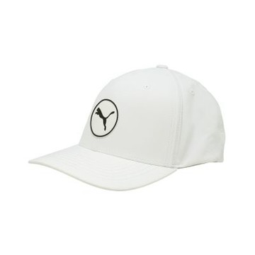 Puma 高爾夫球帽 Circle Cat Tech Golf Cap 白 老帽 帽子 025345-03