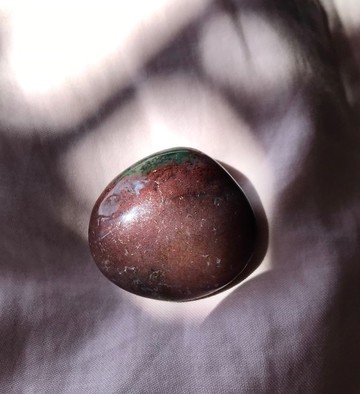 海洋碧玉 小滾石 水晶 天然原石 crystal 擺設 手把玩 手握 Ocean