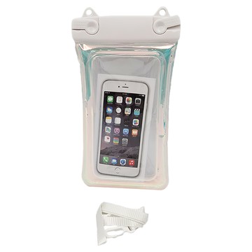 愛北鼻 素色氣囊手機防水袋 白色 - 適用多種手機型號  1個