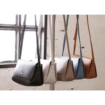 【Sp house】素雅色系側肩斜背輕巧女用包(5色可選)