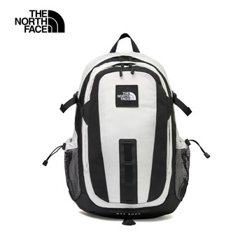 The North Face北面男女款黑白拼接DWR防潑水休閒後背包｜3KYJLA9 筆電包/登山包