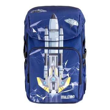 MiLLTON 兒童書包 24L  藍天火箭 Space Fighter Plus  28 x 21 x 42cm