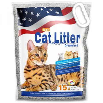 CARL卡爾-天然活性碳多功能貓砂(微香/抗菌/無塵) 15.4磅 / 7kg_(礦砂)