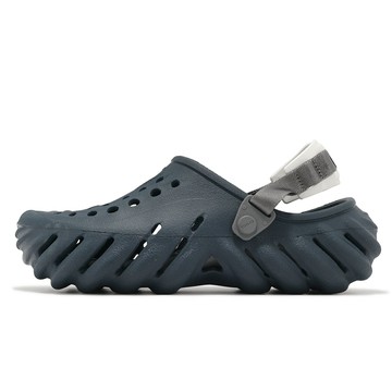Crocs 洞洞鞋 洞洞鞋 Echo Clog 男鞋 女鞋 暗藍色 波波克駱格 休閒鞋 涼拖鞋 卡駱馳 20793748I