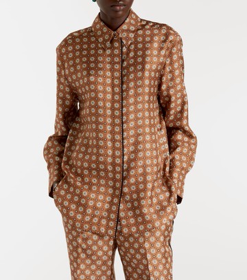 Dorothee Schumacher Graphic Dreams printed silk twill shirt