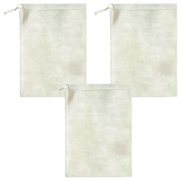 食品用粗麻布袋  14 x 19cm  3入