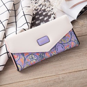 信封搭扣錢包女 Wallet Women Clutch Purse for Girls Messanger