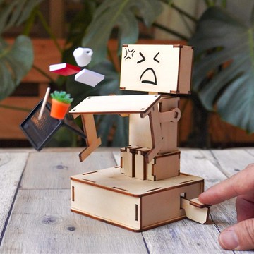 【DIY手作禮物】爆笑翻桌王 - 辦公室療癒小物 生日禮物 客製禮物