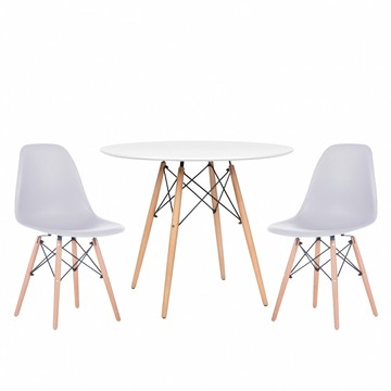 E-home Galan加蘭北歐一桌二椅套組-EMS幅80cm-七色可白色