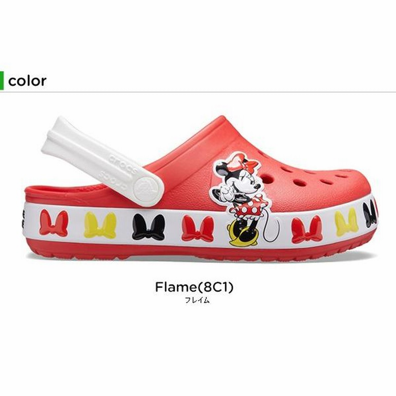 クロックス Crocs ファン ラブ ディズニー ミニー バンド クロッグ キッズ Fun Lab Disney Minnie Band Clog Kids サンダル シューズ 子供 キャラクター C A 通販 Lineポイント最大0 5 Get Lineショッピング