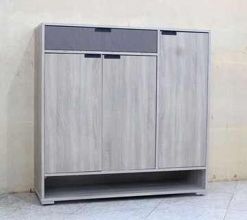 【歐風別館】輝達四尺灰橡色鞋櫃【基隆至台中免運費】