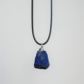 青金石項鍊 青金石原礦頸繩 可調節長度