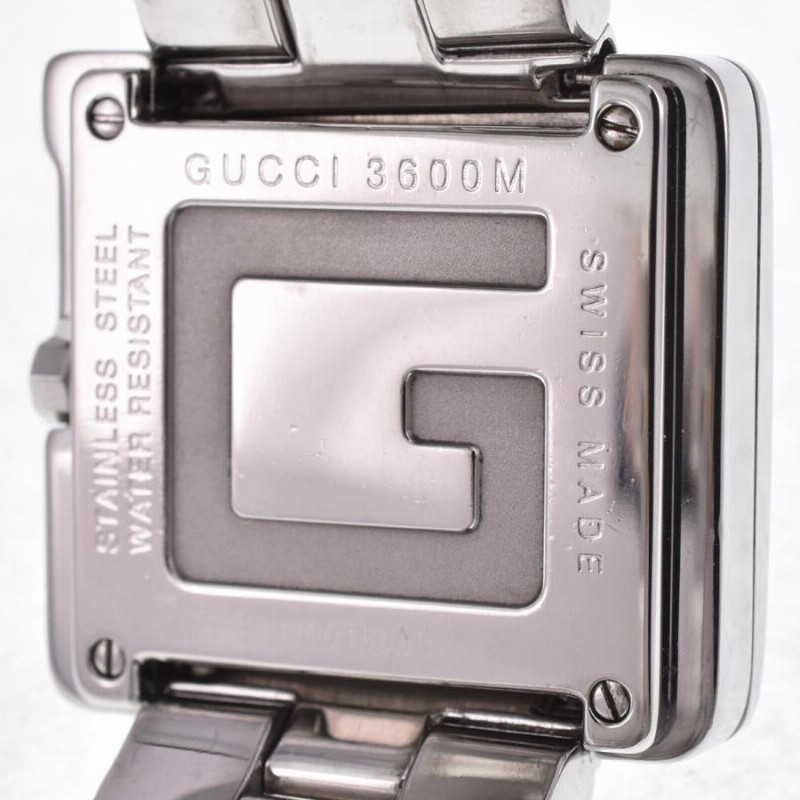 グッチ GUCCI 3600M ステンレス ブラック 文字盤 クォーツ メンズ K 