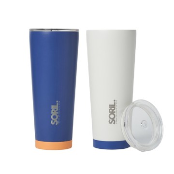 SORIL海軍不鏽鋼隨行杯750ml-兩入組