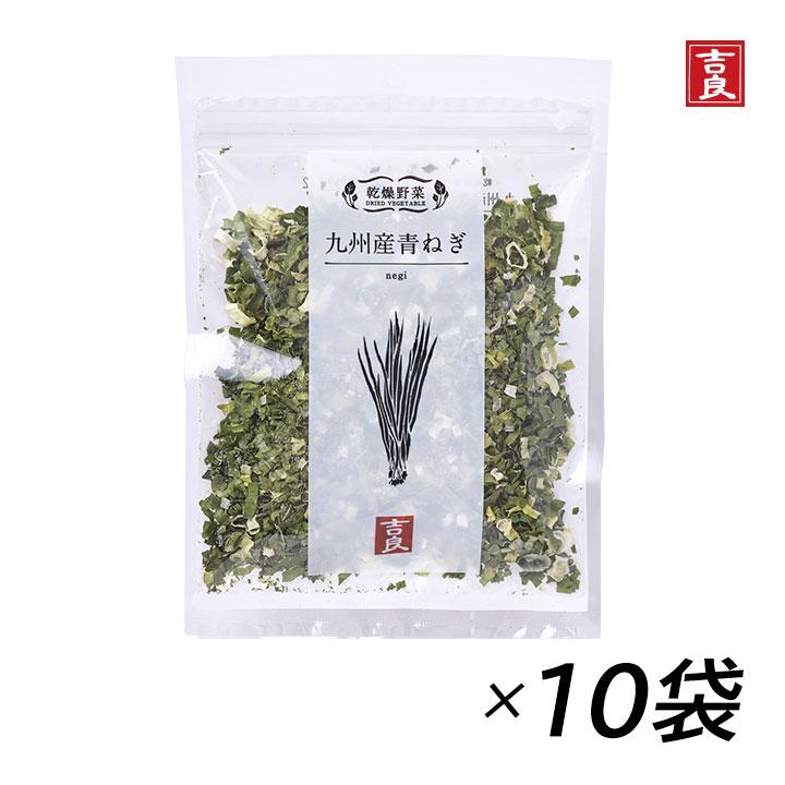 吉良食品 乾燥野菜 九州産青ねぎ 10g×10袋 乾燥ねぎ　青ねぎ 葉物野菜 味噌汁の具 乾燥 乾燥野菜 みそ汁の具 国産 野菜 葱 ネギ ねぎ 乾物 国内産