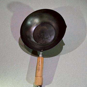 (二手)使用約半年 極PREMIUM 不易生鏽窒化鐵炒鍋30cm 36cm(日本製極鐵鍋無塗層) 免運費