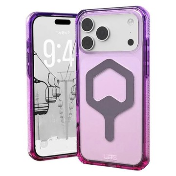 UAG 磁吸耐衝擊全透保護殼  iPhone 17 Pro Max  漸層紫 + 灰圈