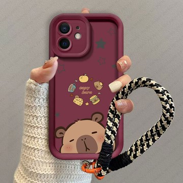 美食卡皮巴拉掛繩 Motorola edge 60 fusion 50 pro E22 E13 moto 手機殼