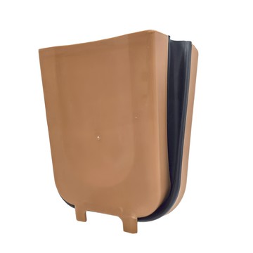 FANCY LIFE 折疊掛式垃圾桶 9L 1個  米咖色