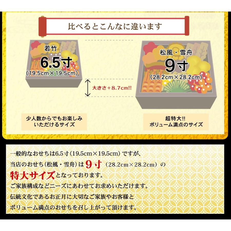 超特大9寸重箱 本格料亭 おせち料理洋の極み 和の極み 冷蔵おせち