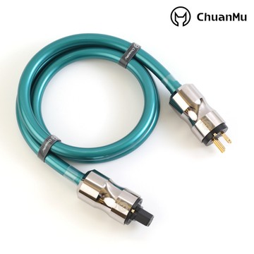 丹麥 🇩🇰  8N 單晶銅 電源線【川木】全新【W118】電源公母頭 音響專用 電源公母插頭 1-5米