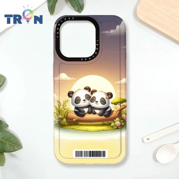 TRON IPHONE 16 PRO 可愛萌熊貓 防摔 MAGSAFE 磁吸 太空載具殼 透白 手機殼