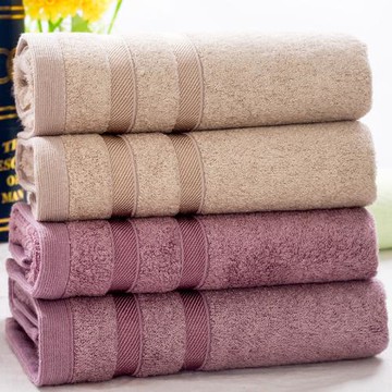 精選4條裝竹纖維毛巾情侶柔軟洗臉加厚面巾家用成人全棉擦臉巾