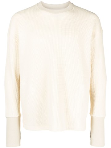 Nicholas Daley - Waffle Crew knit jumper - men - Cotton - XL - Neutrals