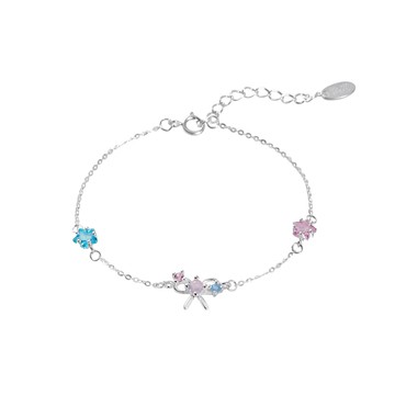 [純銀] 粉藍幻想手鍊 / Pastel Reverie Bracelet