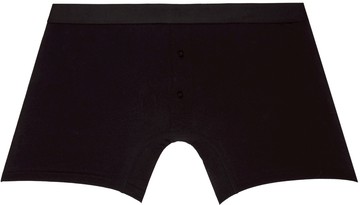 Comme des Garçons Shirt 黑色纽扣平角内裤
