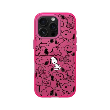 iPhone 16 Pro Clear 粉漾桃 - 史努比 Snoopy - 找我嗎？