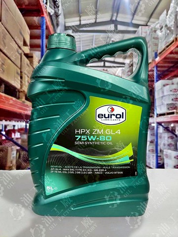 『油工廠』EUROL HPX ZM GL4 75W80 合成 變速箱油 手排油 齒輪油 5L GL-4