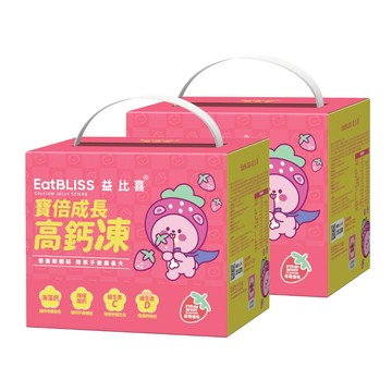 Eatbliss 寶倍成長高鈣凍-草莓優格口味100入禮盒x2