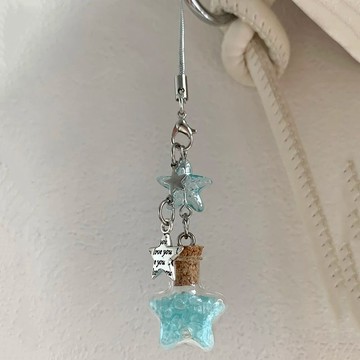 ✨桃園出貨☜熱賣商品✨【深海漂流瓶】海星漂流瓶包包手機掛件鑰匙扣許愿星可愛百搭小眾