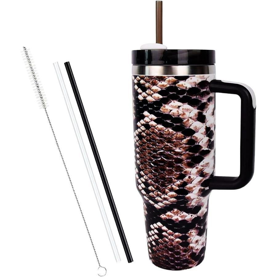 Python 40 oz Tumbler  40 oz tumbler with handle and straw  stainless steel 40 oz tumbler  40 Oz Coffee Tumbler stainless cup 40 oz tumbler  travel