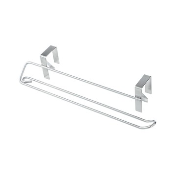 【日本霜山】不鏽鋼廚櫃門後掛架/雙桿抹布架