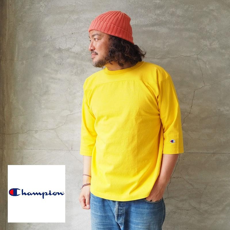 チャンピオン Tシャツ USA製 champion T1011 フットボール 七分