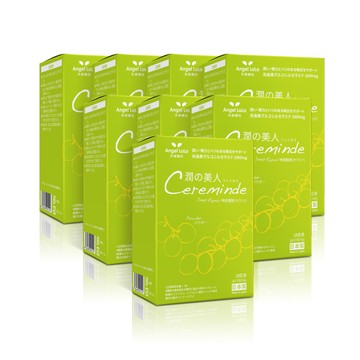 【Angel Lala 天使娜拉】日本進口－潤之美人 神經醯胺(麝香葡萄風味/15包/盒)x8盒-EXP:26.10.20