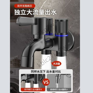 🎉口碑熱賣🎉​全銅一進三出多功能龍頭 洗衣機專用角閥 三通接頭 自動止水閥4分