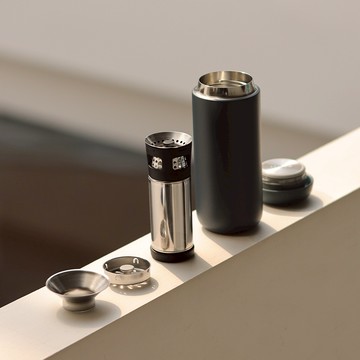 展現紳士好品味【FELLOW】CARTER INFUSER SET 卡特茶葉浸泡組 (474ml｜磨砂黑) 咖啡茶葉 一杯多用 環保杯 保溫保冰 陶瓷塗層 不留異味 職場禮 質感好禮 送禮推薦