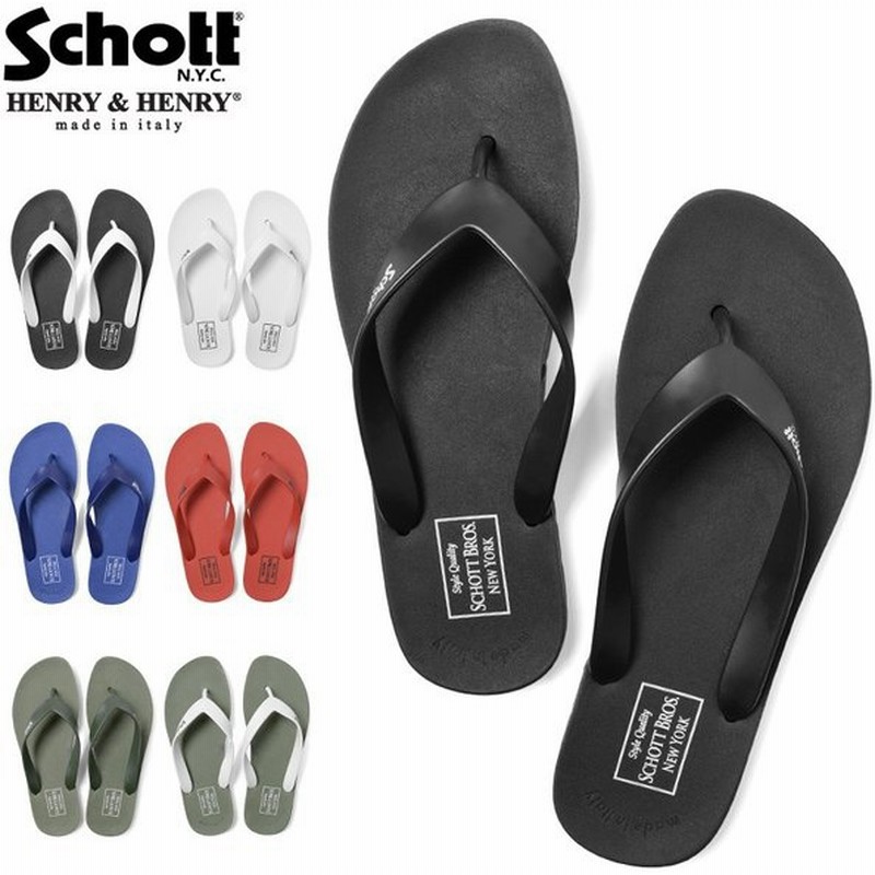 Schott ショット Beach Sandal ビーチサンダル メンズ アメカジ ブランド ヘンリーヘンリー 人気 クーポン対象外 通販 Lineポイント最大0 5 Get Lineショッピング