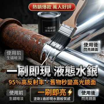 下殺價✨反光鏡面漆 金屬漆 不鏽鋼漆水性銀漆 能當鏡子照 不易脫落 防水防嗮 速乾材質 耐磨抗壓
