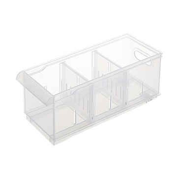 KEYWAY 聯府 Fine隔板收納盒 附輪 305 x 120 x 127mm 3.2L  LF-2005  1個