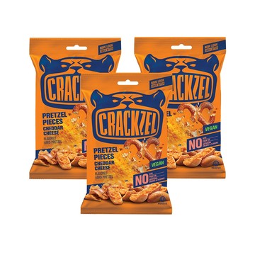 其他風味餅乾 【CRACKZEL】開嗑蝴蝶脆餅-切達起司味65gX3包組